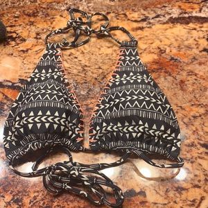 Women’s halter style Volcom swim top